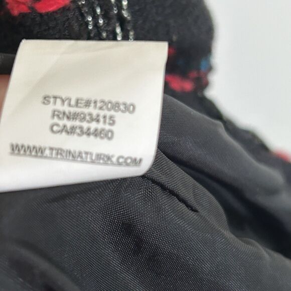 Trina Turk Goodnight Tweed Sheath Dress Size 10 Embroidered Colorful Sleeveless - Picture 8 of 10